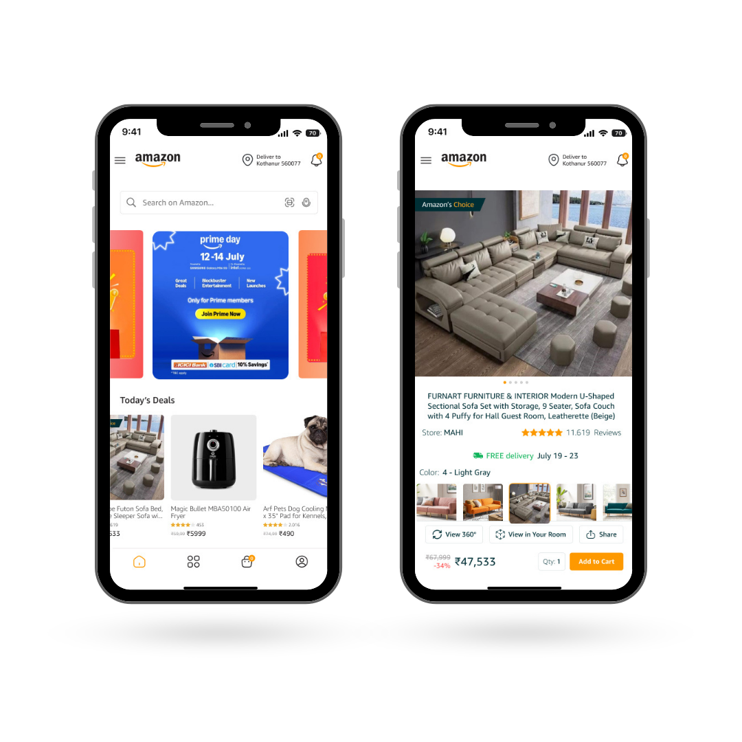 Amazon Redesign preview